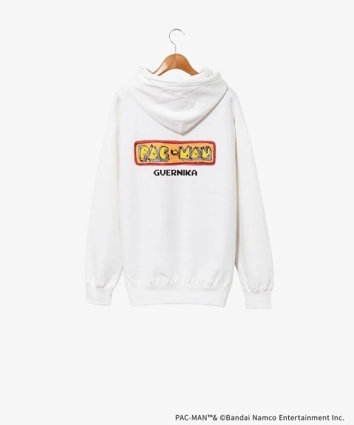 ROYAL FLASH(ロイヤルフラッシュ)の「【GUERNIKA×パックマン】PAC-MAN PAINT HOODIE / GHOST(パーカー・メンズ・ホワイト・XL/2XL)」の4枚目の写真