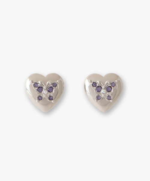 【ANNA SUI】即対応 ハート 蝶モチーフ ピアス ANNA SUI ピアス ハート 蝶モチーフ レディース : ZOZOTOWN
