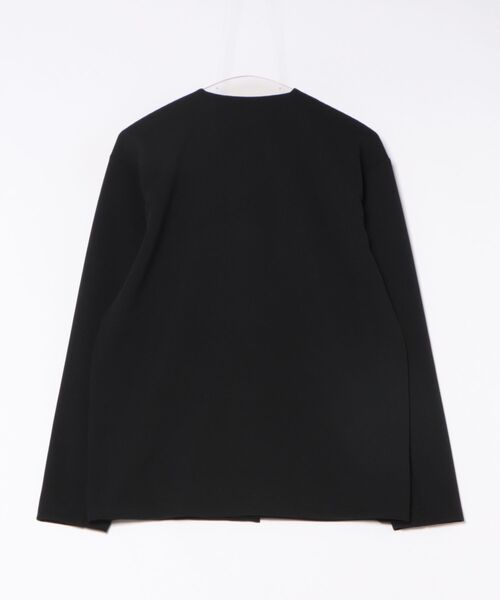 Blue Standard （ブルースタンダード）の「【Blue Standard:ブルースタンダード】ドライリップル ボタンカーディガン 吸水速乾 ストレッチ イージーケア さらさら快適（カーディガン/ボレロ・メンズ・ライトグレー/ブラック/ネイビー/ベージュ/チャコールグレー・MEDIUM/LARGE/X-LARGE）」の6枚目の写真