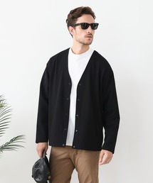 Blue Standard  | 【Blue Standard:ブルースタンダード】ドライリップル ボタンカーディガン 吸水速乾 ストレッチ イージーケア さらさら快適(カーディガン/ボレロ)