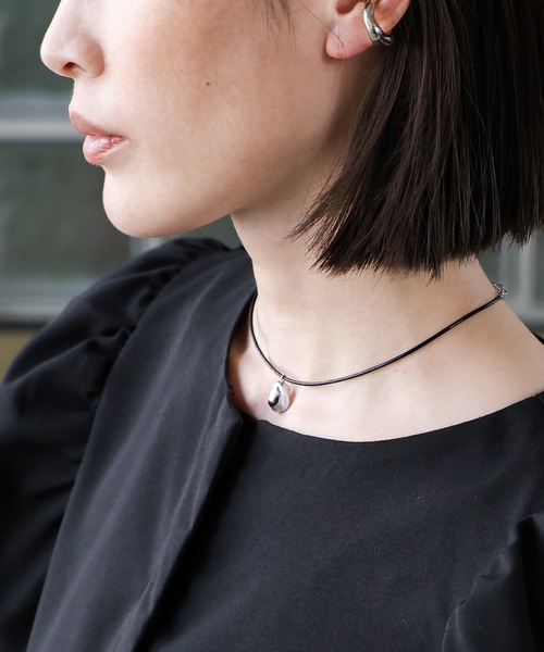 select MOCA（セレクトモカ）の「淡水パールメタルコーティングコードチョーカー（ネックレス・レディース・シルバー・FREE）」の7枚目の写真