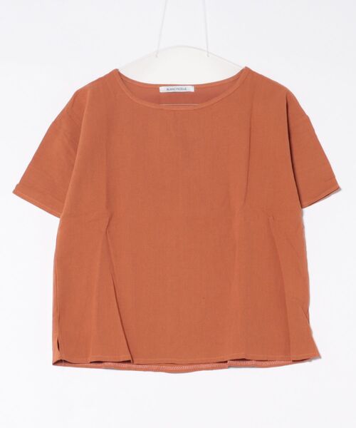 BLANC FICELLE(ブランフィセル)の「綿混 オーバーサイズ Tシャツ(Tシャツ/カットソー・レディース・ブラウン/キャメル/ピンク/ネイビー・L/XL/M)」の11枚目の写真