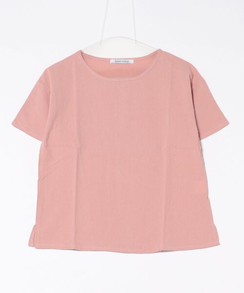 BLANC FICELLE(ブランフィセル)の「綿混 オーバーサイズ Tシャツ(Tシャツ/カットソー・レディース・ブラウン/キャメル/ピンク/ネイビー・L/XL/M)」の12枚目の写真