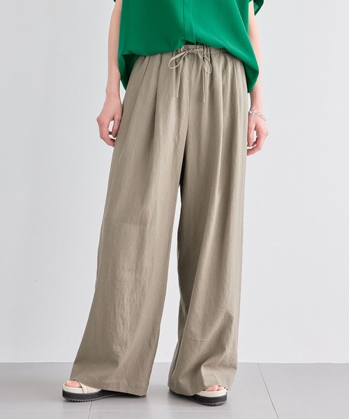 BARNYARDSTORM(バンヤードストーム)の「BARNYARDSTORM / イージーリネンワイドパンツ / ハンドウォッシャブル【WEB限定カラー・サイズ】(その他パンツ・レディース・ブラウン/ブラック/ライトブルー/カーキ/イエロー/ベージュ/モカ/ブルー/ブラウン系その他3・S/L/M)」の4枚目の写真