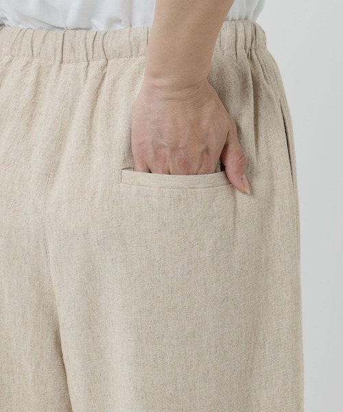 BARNYARDSTORM(バンヤードストーム)の「BARNYARDSTORM / イージーリネンワイドパンツ / ハンドウォッシャブル【WEB限定カラー・サイズ】(その他パンツ・レディース・ブラウン/ブラック/ライトブルー/カーキ/イエロー/ベージュ/モカ/ブルー/ブラウン系その他3・S/L/M)」の13枚目の写真