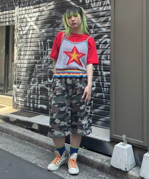 Candy Stripper（キャンディストリッパー）の「STAR KNIT キャミソール（キャミソール・レディース・アイボリー/ライトブルー/ブラック・FREE）」の16枚目の写真