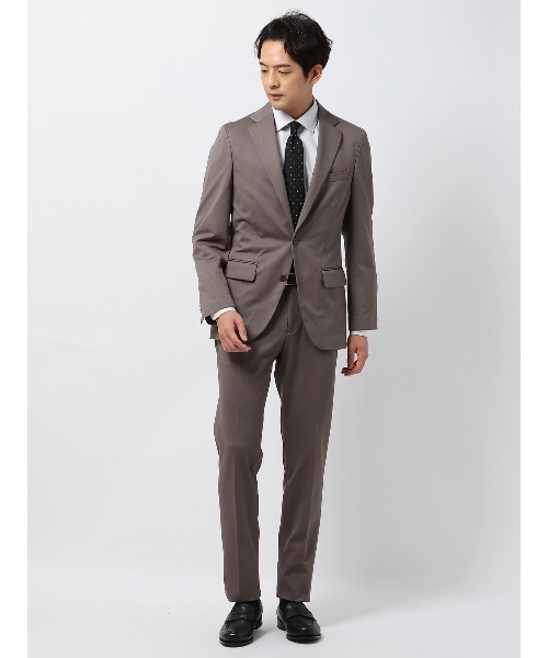 SUIT SQUARE（スーツスクエア）の「スマみえテーパードパンツ ウォッシャブル ストレッチ Breeze Cool 織柄（スーツパンツ・メンズ・ベージュ系/ブラック系/ネイビー系・S(76cm)/SS(73cm)/M(79cm)/L(82cm)/LL(85cm)/3L(88cm)/4L(91cm)/5L(94cm)）」の6枚目の写真