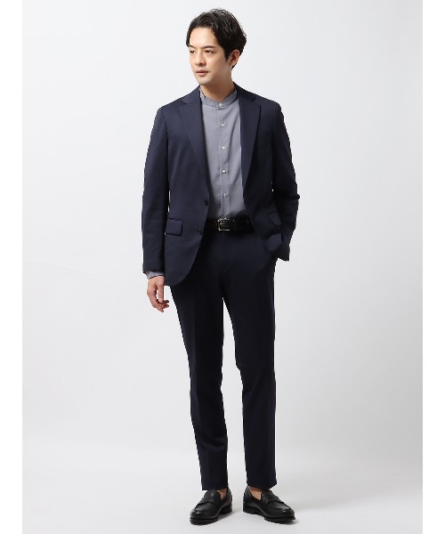 SUIT SQUARE（スーツスクエア）の「スマみえテーパードパンツ ウォッシャブル ストレッチ Breeze Cool 織柄（スーツパンツ・メンズ・ベージュ系/ブラック系/ネイビー系・S(76cm)/SS(73cm)/M(79cm)/L(82cm)/LL(85cm)/3L(88cm)/4L(91cm)/5L(94cm)）」の8枚目の写真