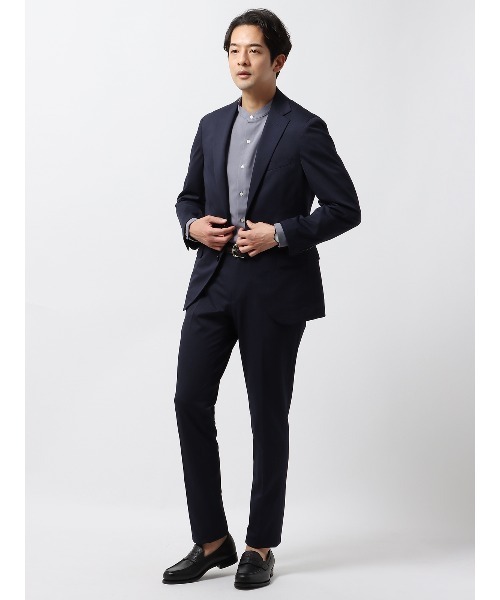 SUIT SQUARE（スーツスクエア）の「スマみえテーパードパンツ ウォッシャブル ストレッチ Breeze Cool 織柄（スーツパンツ・メンズ・ベージュ系/ブラック系/ネイビー系・S(76cm)/SS(73cm)/M(79cm)/L(82cm)/LL(85cm)/3L(88cm)/4L(91cm)/5L(94cm)）」の9枚目の写真