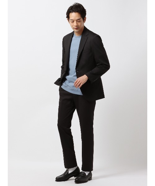 SUIT SQUARE（スーツスクエア）の「スマみえテーパードパンツ ウォッシャブル ストレッチ Breeze Cool 織柄（スーツパンツ・メンズ・ベージュ系/ブラック系/ネイビー系・S(76cm)/SS(73cm)/M(79cm)/L(82cm)/LL(85cm)/3L(88cm)/4L(91cm)/5L(94cm)）」の12枚目の写真