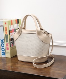 style code（スタイルコード）の「【MERCURYDUO/マーキュリーデュオ】ミックスマテリアル　ハンドバッグ（ハンドバッグ）」