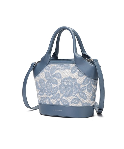 MERCURYDUO(マーキュリーデュオ)の「【MERCURYDUO/マーキュリーデュオ】ミックスマテリアル ハンドバッグ(ハンドバッグ・レディース・ブルー/アイボリー/ブラック/ベージュ・FREE)」の18枚目の写真