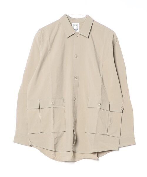 BEAVER(ビーバー)の「B omnivore/ビーオムニボー N/R ストレッチシャツ(シャツ/ブラウス・メンズ・ブラック/グレー・L/XL/M)」の1枚目の写真