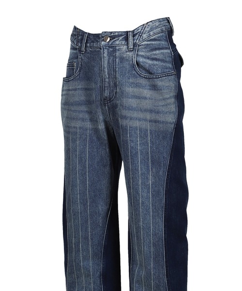 ADER error(アーダーエラー)の「SEMI-OVERSIZED FIT DENIM JEANS(デニムパンツ・メンズ・インディゴブルー・MEDIUM/LARGE)」の4枚目の写真