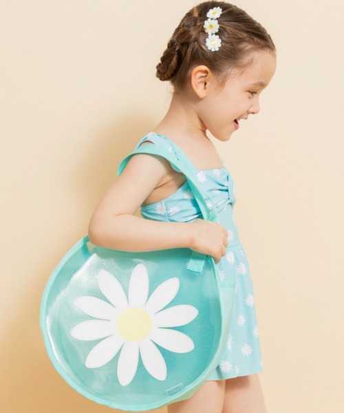 BRANSHES（ブランシェス）の「【キッズ】サークル型/プールバッグ（スイムグッズ・キッズ・サックスブルー/ラベンダー・FREE）」の2枚目の写真