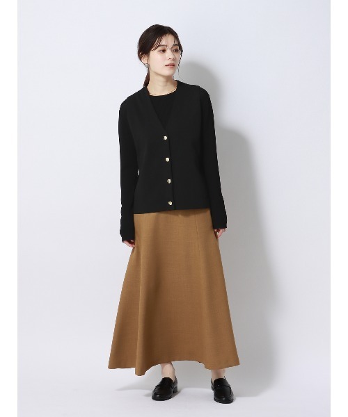 SUIT SQUARE（スーツスクエア）の「Vネックニットジレ ハンドウォッシュ 無地（ベスト・レディース・ブラック系/アイボリー系・38(9号)）」の19枚目の写真