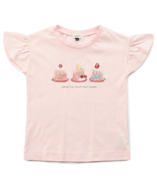 Seraph（セラフ）の「【接触冷感・吸水速乾】モチーフ半袖Tシャツ_ジュニア対応（Tシャツ/カットソー・キッズ・ラベンダー/オフホワイト/ベビーピンク/ミント・90/140/130/120/110/100/80）」の4枚目の写真