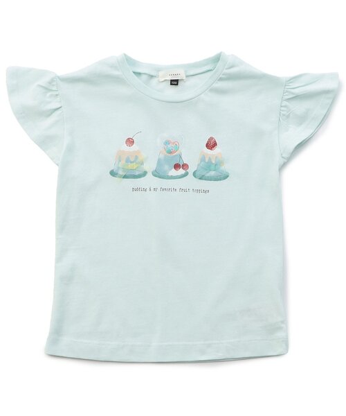 Seraph（セラフ）の「【接触冷感・吸水速乾】モチーフ半袖Tシャツ_ジュニア対応（Tシャツ/カットソー・キッズ・ラベンダー/オフホワイト/ベビーピンク/ミント・90/140/130/120/110/100/80）」の2枚目の写真