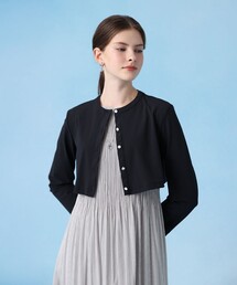 ANAYI | ナイロンジャージークロップド カーディガン(カーディガン/ボレロ)