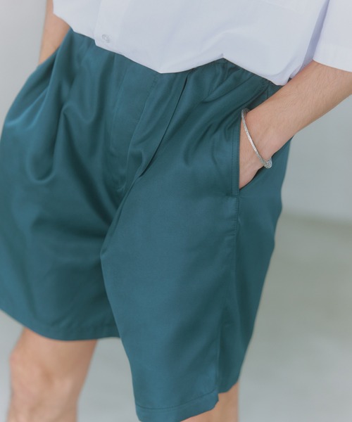 NewAnce（ニュアンス）の「【NewAnce】Twill Tuck Shorts（その他パンツ・メンズ・ブラック/ネイビー/ブラウン/グリーン・M/L）」の3枚目の写真