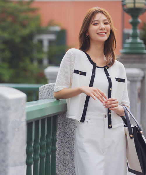 PROPORTION BODY DRESSING（プロポーションボディドレッシング）の「変わり編みニットアンサンブル / 1215170600（ニット/セーター・レディース・ホワイト/ブルー/ブラック・SMALL/MEDIUM）」の14枚目の写真