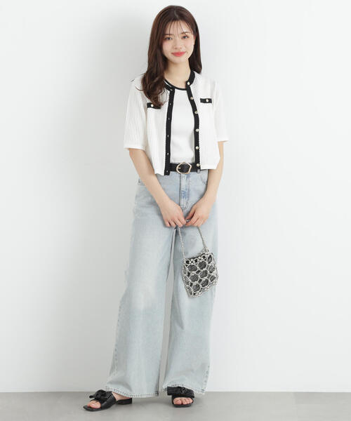 PROPORTION BODY DRESSING（プロポーションボディドレッシング）の「変わり編みニットアンサンブル / 1215170600（ニット/セーター・レディース・ホワイト/ブルー/ブラック・SMALL/MEDIUM）」の19枚目の写真