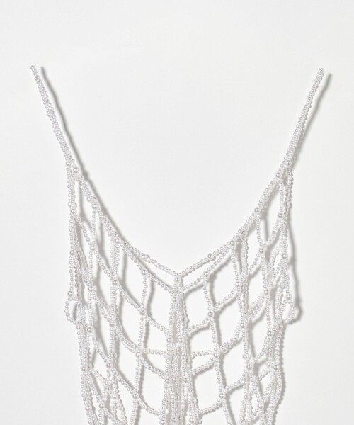 green label relaxing(グリーンレーベルリラクシング)の「ビスチェ(キャミソール・レディース・オフホワイト/シルバー・FREE)」の11枚目の写真