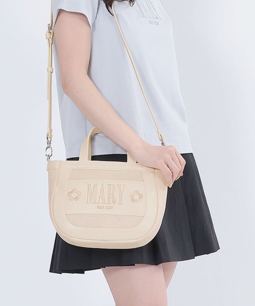 MARY QUANT マリクワ メッシュMARYロゴ刺繍 トート MARY QUANT ONLINE SHOP｜マリークヮントオンラインショップ