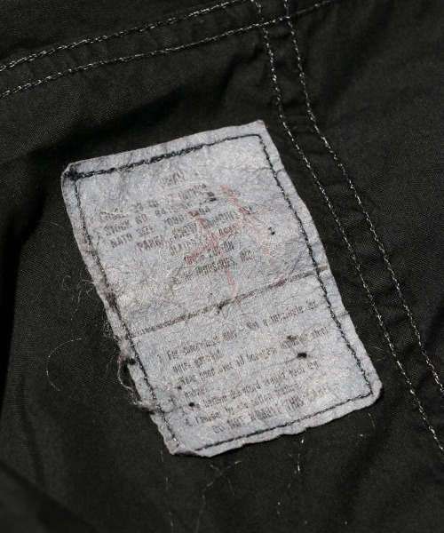 MILITARY（ミリタリー）の「U.S MILITARY / ユーエスミリタリー US ARMY COTTON SNOW PARKA BLACK DYE スノーパーカー コットン ブラックダイ（モッズコート・メンズ・ブラック・SMALL）」の7枚目の写真