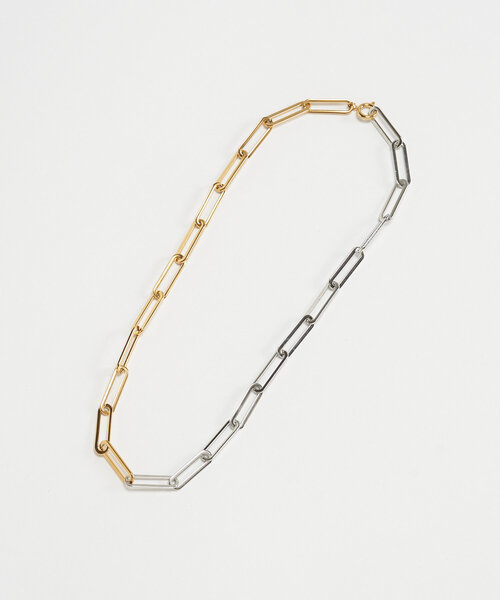 CIAOPANIC（チャオパニック）の「デザインコンビチェーンチョーカーネックレス（ネックレス・レディース・シルバー・FREE）」の2枚目の写真