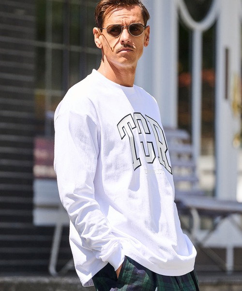 THEOREM（セオレム）の「mlt5254-Printed College LS Tee ロンTシャツ（Tシャツ/カットソー・メンズ・ブラック/ホワイト・S/M/L/XL）」の21枚目の写真