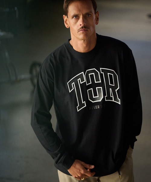 THEOREM（セオレム）の「mlt5254-Printed College LS Tee ロンTシャツ（Tシャツ/カットソー・メンズ・ブラック/ホワイト・S/M/L/XL）」の14枚目の写真