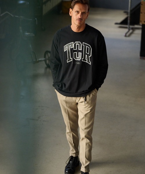 THEOREM（セオレム）の「mlt5254-Printed College LS Tee ロンTシャツ（Tシャツ/カットソー・メンズ・ブラック/ホワイト・S/M/L/XL）」の12枚目の写真