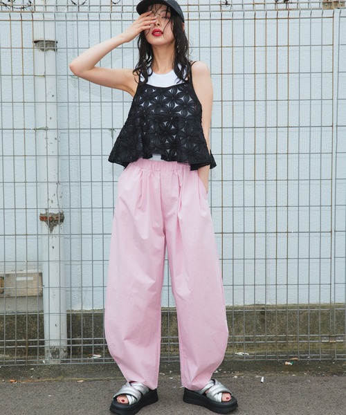 パンツ Narcissus Narcissus パンツ 「Narcissus」メタリックパンツ レディース