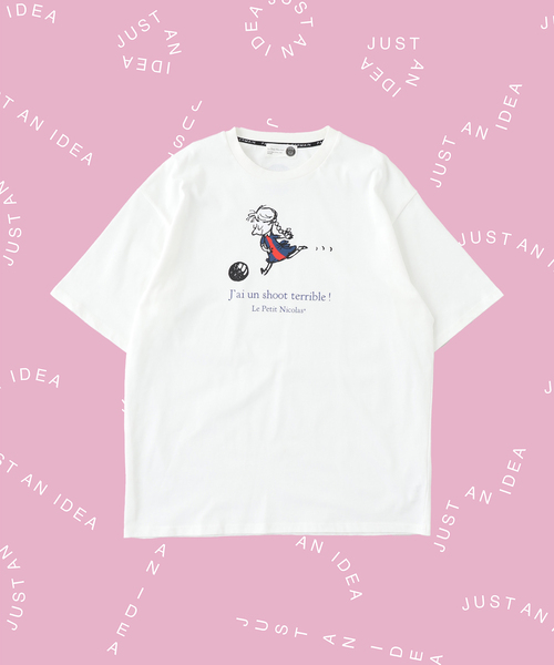 PARIS SAINT-GERMAIN(パリサンジェルマン)の「【Le Petit Nicolas*PSG】 TEE Terrible Shoot(Tシャツ/カットソー・メンズ・ホワイト/ネイビー・LARGE/MEDIUM/X-LARGE)」の1枚目の写真
