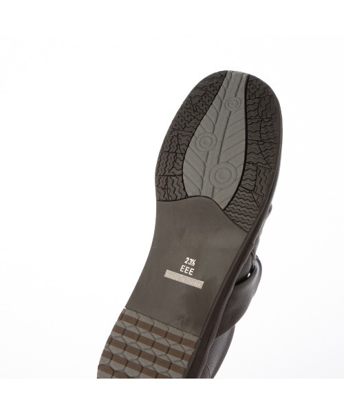 Atelier（アトリエ）の「【3E】【防滑底】ドレープデザインスリッポンシューズ（スリッポン・レディース・ダークブラウン/ブラック・22cm/22.5cm/23cm/23.5cm/24cm/24.5cm）」の7枚目の写真