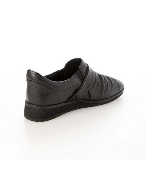 Atelier（アトリエ）の「【3E】【防滑底】ドレープデザインスリッポンシューズ（スリッポン・レディース・ダークブラウン/ブラック・22cm/22.5cm/23cm/23.5cm/24cm/24.5cm）」の10枚目の写真