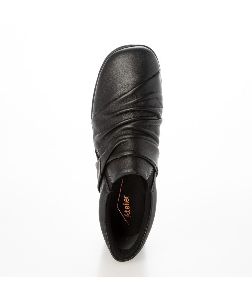 Atelier（アトリエ）の「【3E】【防滑底】ドレープデザインスリッポンシューズ（スリッポン・レディース・ダークブラウン/ブラック・22cm/22.5cm/23cm/23.5cm/24cm/24.5cm）」の11枚目の写真