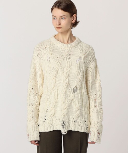 ACNE（アクネ）の「Acne Studios ケーブルニット（ニット/セーター・レディース・ライトベージュ・XS）」の9枚目の写真