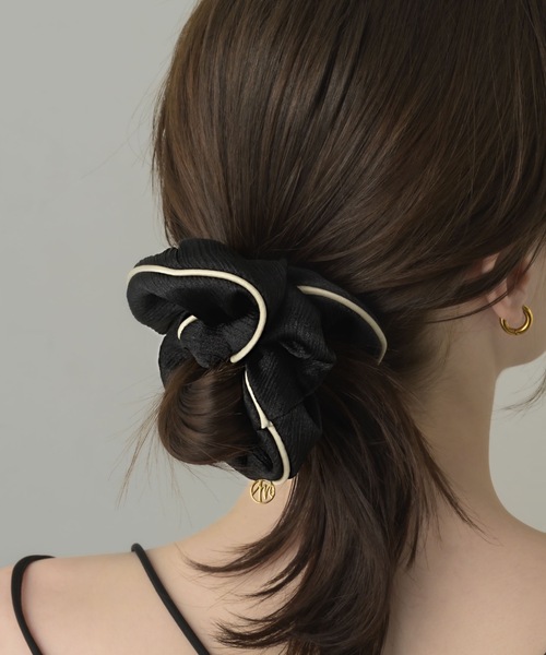 muku(ムク)の「CHOUCHOU/TWO TONE(シュシュ・レディース・アイボリー/ブラック・FREE)」の21枚目の写真