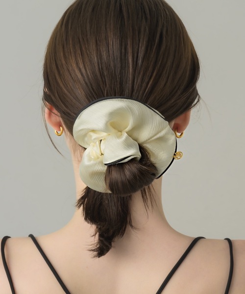 muku(ムク)の「CHOUCHOU/TWO TONE(シュシュ・レディース・アイボリー/ブラック・FREE)」の15枚目の写真