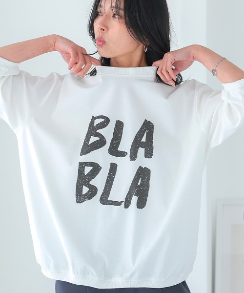 aquagarage(アクアガレージ)の「ロゴTシャツ(Tシャツ/カットソー・レディース・ブラック/チャコール/ホワイト・FREE)」の5枚目の写真