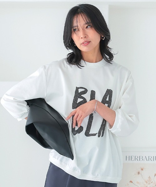 aquagarage(アクアガレージ)の「ロゴTシャツ(Tシャツ/カットソー・レディース・ブラック/チャコール/ホワイト・FREE)」の4枚目の写真