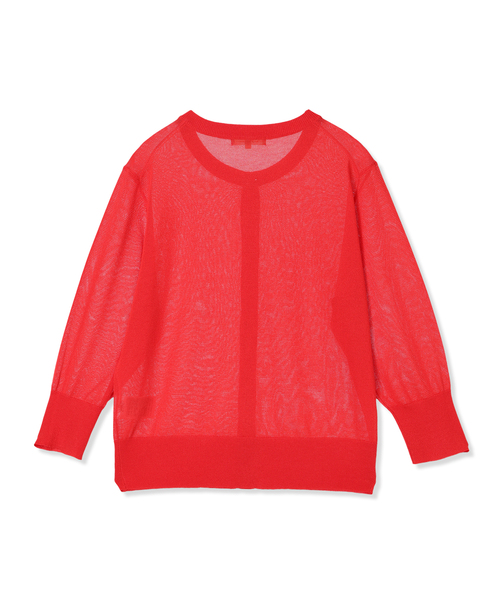 Petit Honfleur（プチオンフルール）の「クルーネックカーディガン（カーディガン/ボレロ・レディース・レッド/サックスブルー/ブラック・M/L）」の21枚目の写真