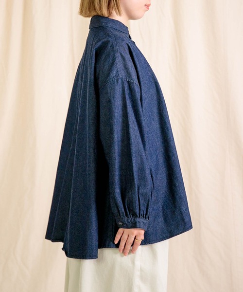 Brocante（ブロカント）の「[Brocante / ブロカント] 5ozデニム セルクルシャツ（シャツ/ブラウス・レディース・ワンウォッシュ・2）」の10枚目の写真