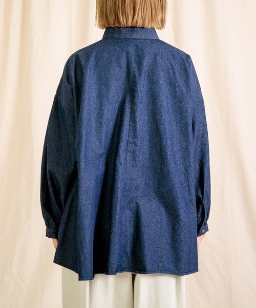 Brocante（ブロカント）の「[Brocante / ブロカント] 5ozデニム セルクルシャツ（シャツ/ブラウス・レディース・ワンウォッシュ・2）」の11枚目の写真