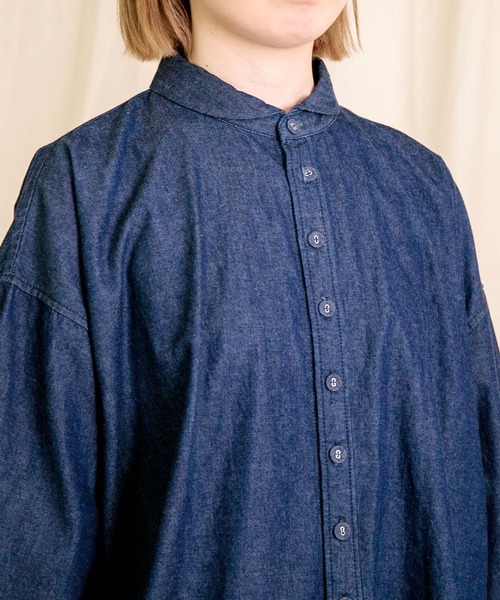 Brocante（ブロカント）の「[Brocante / ブロカント] 5ozデニム セルクルシャツ（シャツ/ブラウス・レディース・ワンウォッシュ・2）」の12枚目の写真
