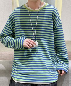 BALMAIN 14SS ダメージ加工 ボーダーカットソー 94969475_34_d_240.jpg