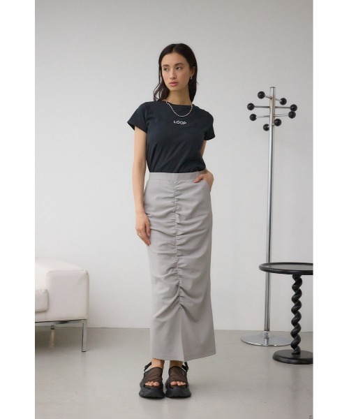 AZUL by moussy(アズールバイマウジー)の「グリッタープリントTシャツ(Tシャツ/カットソー・レディース・ブラック/ホワイト/ピンク・FREE)」の14枚目の写真
