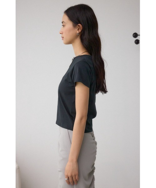 AZUL by moussy(アズールバイマウジー)の「グリッタープリントTシャツ(Tシャツ/カットソー・レディース・ブラック/ホワイト/ピンク・FREE)」の16枚目の写真